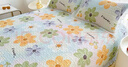 洁丽雅夹棉床盖床单单件加厚花边款双人小清新床罩 浅浅花漾 200*230cm 实拍图