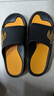 回力运动拖鞋男浴室内户外不易滑厚底凉拖鞋HL39391黑黄色41-42码 实拍图