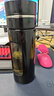 恩尔美（nRMEi）水杯男士大容量茶杯便携车载办公防摔耐高温茶水分离泡茶玻璃杯子 商务黑750ml【茶水分离+提绳】 实拍图