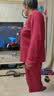 芬腾红色睡衣春夏情侣新款红品结婚新婚纯棉家居服男女大码本命年套装 实拍图