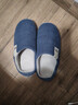 回力加绒男女棉拖鞋仿兔毛内里锁温脚感棉拖男款HL0411蓝色44-45码 实拍图