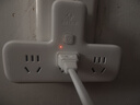 公牛（BULL）转换插头/品字形一转三插座/转换插座/电源转换器 适用于卧室、厨房 3位总控开关  GN-9603K 实拍图