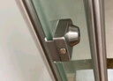 固钛免打孔玻璃门锁无框钢化门锁办公室单门双门免开孔门锁无框对开门锁推拉门锁地锁地插 E款 实拍图