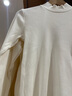 优衣库女装罗纹高领T恤/长袖小高领内搭479588 00 白色 M /160/84A 实拍图