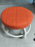 曙亮滑轮矮凳家用万向轮网红小凳子带轮带娃神器小凳美缝圆板凳 橙色 实拍图