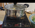 爱仕达（ASD）汤锅304不锈钢蒸汤锅 炖煮锅复底小汤锅22CM燃气电磁炉通用奶锅B1 实拍图