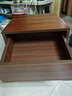 左度 实木床头柜家用卧室斗柜出租房床边矮柜2025新款简约现代小柜子 【升级底座款】胡桃色双抽40cm 实拍图