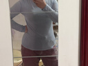 优衣库女装HEATTECH EXTRA WARM混纺高领T恤/长袖9%羊绒478954 478954/61水蓝色 XL 实拍图