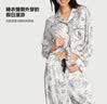 维多利亚的秘密 维密宅度假水光绸丝滑可外穿长袖长裤睡衣套装女 3RC6墨蓝飞马-印花 11273302 XS 实拍图