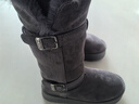 ZHR雪地靴女2025新款冬季加绒加厚保暖棉鞋女长筒靴女IQ01 灰色 37 实拍图