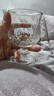 玻璃红酒杯欧式捷克矮脚红酒杯创意威士忌酒杯葡萄酒杯 浮雕香槟杯4个 实拍图