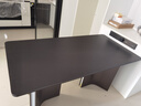德利丰岩板餐桌家用意式极简现代简约轻奢长方形黑色岩板餐桌高级感桌子 热销升级版-大号桌脚+玻璃复合 1.6米 单餐桌 实拍图