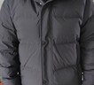 雪中飞羽绒服男冬季高冲绒加厚连帽防寒服潮流简约纯色百搭保暖羽绒外套 黑色 XL (180) 实拍图