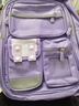 靓宝宝库洛米三到六女孩小学生减负护脊大容量一年级二女童轻便儿童书包 小号紫色(不含补习袋不含文具盒) 实拍图