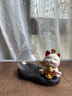京东鲜花招财猫水培花瓶家居客厅装饰品办公桌面工位摆件水养器皿花盆摆设 实拍图
