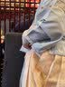 罗蒙女童明制汉服国风儿童马面裙套装演出服 汉服钴色两件套 160 实拍图