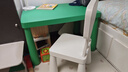 宜家（IKEA）MAMMUT玛莫特儿童桌学习绘画小桌子学生家用幼儿园餐桌 亮绿色儿童桌77x55cm 实拍图