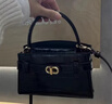 CHARLES&KEITH鳄鱼纹凯莉包手提斜挎婚包包女包生日礼物新年礼物CK2-50270880-1 Black黑色 S 实拍图