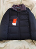 鸭鸭（YAYA）羽绒服男短款绵羊毛领厚款保暖中老年秋冬休闲外套21959藏青175 实拍图