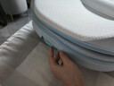 史威比（Sweeby）防吐奶斜坡垫婴儿斜坡枕新生儿防压哄睡床中床宝宝喂奶神器 雀湖绿 丨椰棕床垫 丨 免抱起升降 实拍图