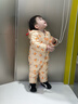 英氏（YEEHOO）儿童羽绒服秋冬加厚保暖婴儿羽绒服连帽连体衣超韧绒 网格小狗 90 建议1-2岁 实拍图