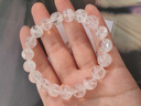石玥珠宝天然白幽灵手串雪花水晶转运珠手链男女士款水晶玛瑙 10-11mm 实拍图
