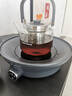 摩飞电器【新年礼物】围炉煮茶器 电陶炉配玻璃茶壶+烧烤网养生壶烹茶烧水煮茶一体机  MR6083 【全玻璃0胶水】 椰奶白 0.65L 实拍图