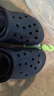 CROCS卡骆驰洞洞鞋贝雅男鞋女鞋轻便耐磨一脚蹬拖鞋休闲鞋|10126 深蓝-410 41 /42(260mm) 实拍图