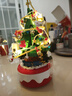 乖明星新年礼物儿童玩具男孩女孩生日礼兼容乐高积木拼装圣诞树八音乐盒 实拍图