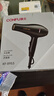 康夫（CONFU）电吹风机家用大功率2200W冷热风专业发廊级理发店恒温吹风筒机KF-8953 【家用发廊】大风力速干专业款 黑金 实拍图