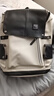 梵者大容量双肩包男士背包休闲旅行电脑包高中大学生书包男初中潮流皮 拉链升级款黑白色 实拍图