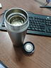 丽贝德商务钛杯保温杯内外纯钛泡茶杯大容量礼盒 皓月银 460ML 实拍图