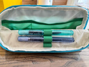 百乐（PILOT）Kakuno笑脸家族系列钢笔小学生3-6年级可换墨囊练字专用钢笔儿童书法笔 爸爸款F咀透明蓝 实拍图
