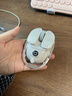 前行者（EWEADN）Q9小土豆无线蓝牙双模透明鼠标游戏可充电式电竞电脑笔记本低音轻量化RGB灯效 月陶白 实拍图