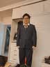 罗蒙西服套装男士修身职业正装西装套装商务伴郎服新郎服结婚礼服男装 实拍图