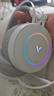 雷柏（Rapoo）VH160S升级款有线游戏耳机 三角洲行动fps无畏契约吃鸡利器听声辨位头戴式7.1声道RGB背光 白色 实拍图