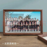 万晶长方形毕业照集体合影照片相框大尺寸相片框架摆台幼儿园挂墙定制  2231北欧胡桃色 定做尺寸请联系客服报价 实拍图