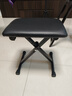 阿萨娜丝 琴凳 可折叠琴凳电子琴凳/电钢琴凳古筝凳/二胡凳/钢琴凳/凳子 纯黑X型四挡琴凳 7A 实拍图
