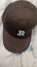 【热巴同款】加大棒球帽帽子男女大头围显脸小春夏字母百搭棒球帽 刺绣款-咖色 实拍图