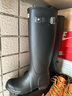 HUNTER雨靴户外露营女鞋惠灵顿经典英伦防水防滑骑士靴女长筒女靴高筒靴 哑光黑色/BLK 36 实拍图