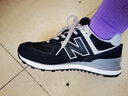 NEW BALANCE NB574官方秋冬男鞋女鞋透气复古潮流网面经典百搭舒适休闲运动鞋 黑色 ML574EVB 37.5 (脚长23cm尺码详询客服) 实拍图