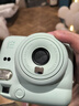 富士（FUJIFILM）instax  mini12 一次成像 立拍立得相机 mini12 薄荷绿 套餐五（官方标配+水晶壳+肩带+白边相纸20张） 实拍图