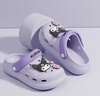 猪爸爸儿童拖鞋女童6-12岁夏季家居室内女宝宝洗澡防滑三丽鸥洞洞鞋紫23 实拍图
