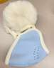 佳睦儿童保暖口罩秋冬加绒加厚防风防寒耳罩一体可水洗德绒护耳款蓝色 实拍图