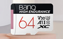 banq 64GB TF（MicroSD）存储卡 A1 U3 V30 4K 行车记录仪&安防监控专用内存卡 高度耐用 读速100MB/s 实拍图