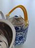 传世瓷 景德镇陶瓷茶壶大容量饭店凉水壶特大号冷水壶青花提梁泡茶壶水壶陶瓷壶凉水壶特大泡茶壶 花开富贵2升茶壶 实拍图