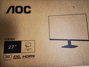 AOC 27英寸 120Hz IPS HDRMode HDMI 低蓝光不闪 可壁挂 三边微边 超薄节能办公电脑显示器 27B35H 实拍图