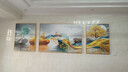 Sixpoetry 客厅装饰画现代简约沙发背景墙壁画轻奢三联晶瓷画大气高档挂画 福禄双收（铝合金外框） 镶钻画左右60*80+中间120*80亮面 实拍图