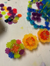 弥鹿（MiDeer）雪花片立体拼插大号积木六一儿童节礼物儿童DIY玩具礼盒3-5-6岁 【大号礼盒装】透彩雪花片-500片 实拍图