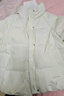雪中飞短款羽绒服女时尚小个子休闲百搭舒适立领加厚保暖外套 白色  S  实拍图